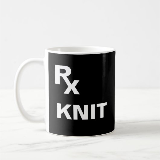 Mug Meilleure Ordonnance - "RX TRICOT" - FIL À TRICOTE (Gauche)