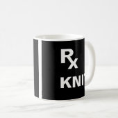 Mug Meilleure Ordonnance - "TRICOT RX" - FIL À TRICOTE (Devant droit)