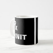 Mug Meilleure Ordonnance - "TRICOT RX" - FIL À TRICOTE (Devant gauche)
