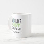 Mug Meilleure personnalisation de grand-mère du monde (Devant gauche)