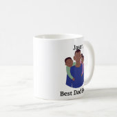 Mug Meilleure Personnaliser papa jamais (Devant droit)