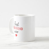 Mug Meilleure petite amie du monde (Devant gauche)