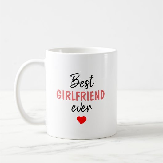Mug Meilleure petite amie du monde (Gauche)