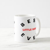 Mug Meilleure petite soeur jamais (Devant droit)