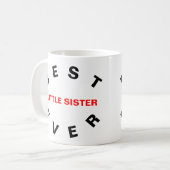 Mug Meilleure petite soeur jamais (Devant gauche)
