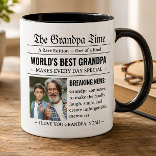 Mug Meilleure photo de grand-père du monde dans le jou
