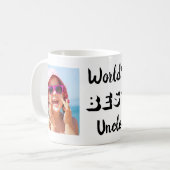 Mug Meilleure photo d'oncle au monde (Devant gauche)