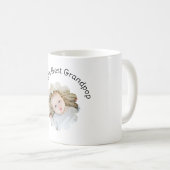 Mug Meilleure photo grand-pop du monde en Flower Custo (Devant droit)