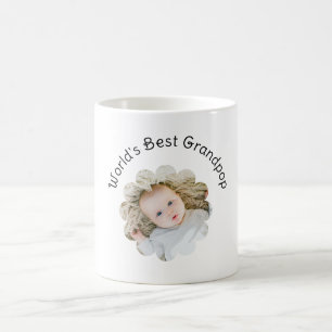 Mug Meilleure photo grand-pop du monde en Flower Custo
