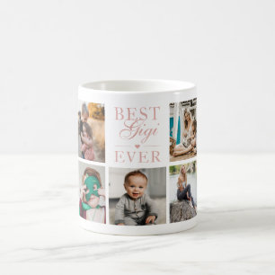 Mug Meilleure photo personnalisée Gigi Ever rose