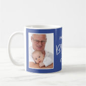 Mug Meilleure Pop Pop Photo personnalisée Blue du mond (Gauche)