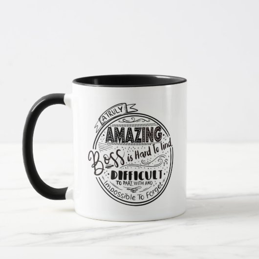 Mug Meilleure retraite de extraordinaire Boss Apprécia (Gauche)