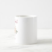 Mug Meilleure soeur du monde, élégantes fleurs (Centre)