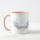 Mug Meilleure soeur | En vichy rose (Gauche)