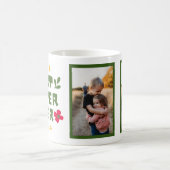 Mug 'Meilleure soeur Ever'Jaune Vert moderne illustrat (Centre)