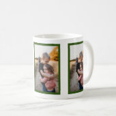 Mug 'Meilleure soeur Ever'Jaune Vert moderne illustrat (Devant droit)