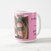 Mug Meilleure soeur personnalisée jamais (Devant droit)