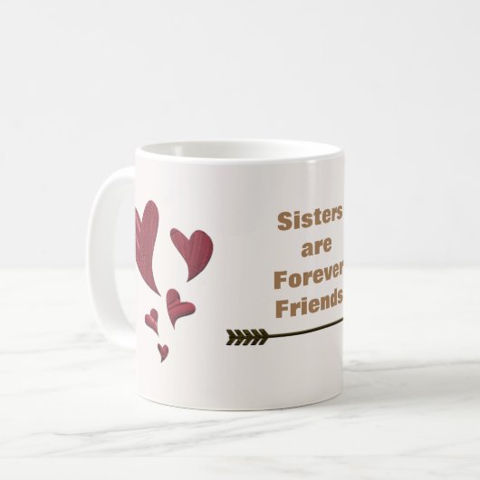 Mug Meilleure Sœur Pour Toujours Amie Meilleure Amie C (Devant gauche)