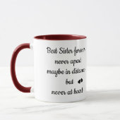 Mug Meilleure Soeur pour toujours tendance Amour de lo (Gauche)