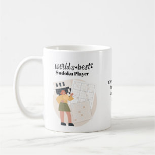 Mug Meilleure Sudoku Joueuse du monde Personnalisée
