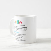 Mug Meilleure tâche jamais moteur de recherche Résulta (Devant gauche)