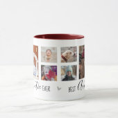 Mug Meilleure Tante Ever 6 Photo Collage Blanc (Centre)