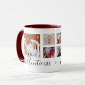 Mug Meilleure Tante Ever 6 Photo Collage Blanc (Devant gauche)