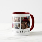 Mug Meilleure Tante Ever 6 Photo Collage Blanc (Devant droit)