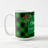 Mug Meilleure Tante Ever classique vert Plaid Holly ba (Gauche)