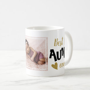 Mug Meilleure Tante Jamais Deux Photo Noir Et Or