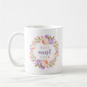 Mug Meilleure tante Jamais Floral Mère's Day Cadeau (Gauche)
