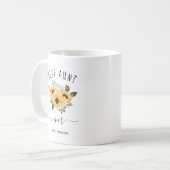 Mug Meilleure tante jamais | Joli tournesol rustique (Devant gauche)