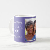 Mug Meilleure tante jamais violette photo (Devant gauche)