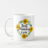 Mug Meilleure tournesol maman Ever (Gauche)