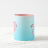 Mug Meilleure Wifey turquoise et rose (Centre)