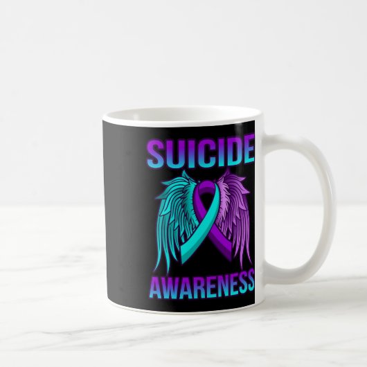 Mug Meilleures ailes de sensibilisation au suicide heu (Droite)