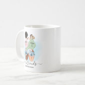 Mug Meilleures amies BFF Monogramme (Devant gauche)