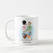 Mug Meilleures amies BFF Monogramme (Gauche)