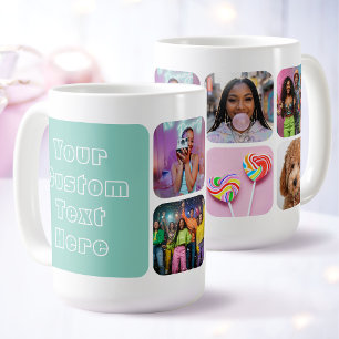 Mug Meilleures amies personnalisées 6 Photo Moderne Ré
