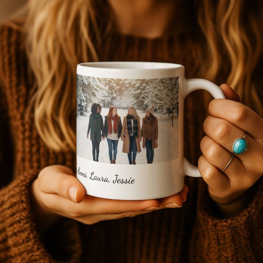 Mug Meilleures Amies Pour Toujours Photo Personnalisée