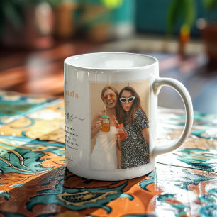 Mug Meilleures Amies Sœurs de l'Âme   Moderne 2 Photos