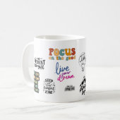 Mug Meilleures Citations Quotidiennes De Motivation &  (Devant gauche)