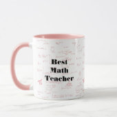 Mug Meilleures formules d'enseignant en mathématiques  (Gauche)