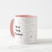 Mug Meilleures formules d'enseignant en mathématiques  (Devant gauche)