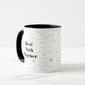 Mug Meilleures formules mathématiques enseignantes et  (Devant gauche)