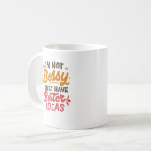 Mug Meilleures Idées – Citation drôle de pouvoir fémin (Devant gauche)