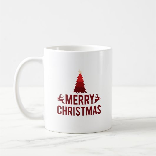 Mug Meilleures idées de fête de Noël Saison de vacance (Gauche)