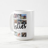 Mug Meilleurs amis | Besties Photo Collage (Devant gauche)
