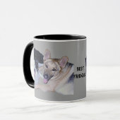 Mug Meilleurs amis Bordure Collie & Berger allemand (Devant gauche)