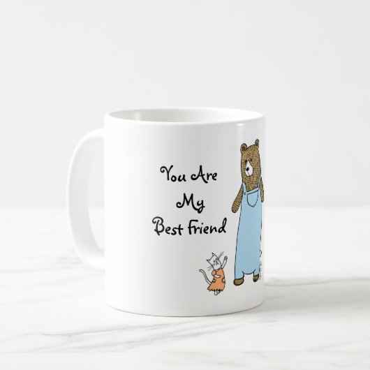 Mug Meilleurs amis Chat et ours (Devant gauche)
